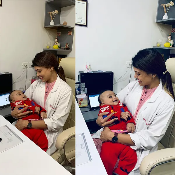 dr ruchi bhandari with baby